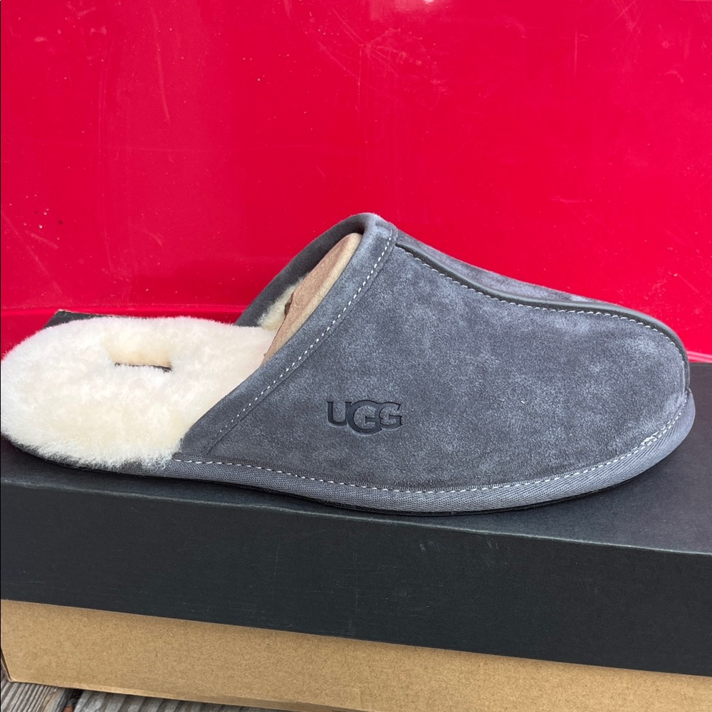 UGG Men's Gray Suede Loafers